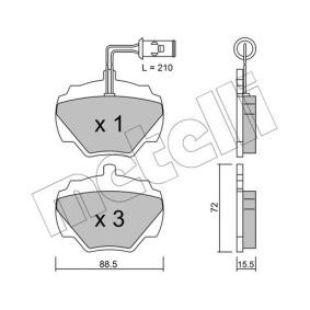 Bremsbeläge 22-0353-1 von METELLI günstig für 28,32 € online kaufen