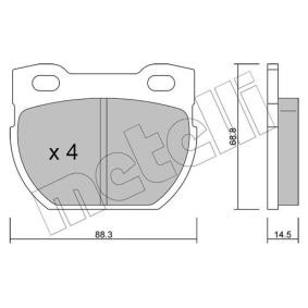 Bremsbeläge 22-0354-0 von METELLI günstig für 28,82 € online kaufen