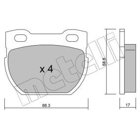 Bremsbeläge 22-0354-1 von METELLI günstig für 32,11 € online kaufen
