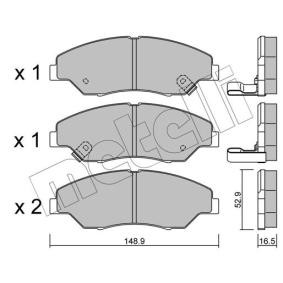 Bremsbeläge 22-0376-0 von METELLI günstig für 31,96 € online kaufen