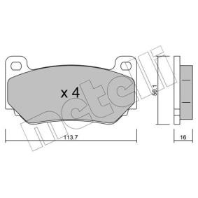 Compre Pastilhas de travão da METELLI 22-0391-0 a um preço baixo por 78,40 €