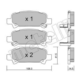 Bremsbeläge für SUBARU von METELLI