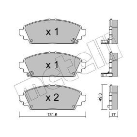 Compre Pastilhas de travão da METELLI 22-0463-0 a um preço baixo por 33,43 €