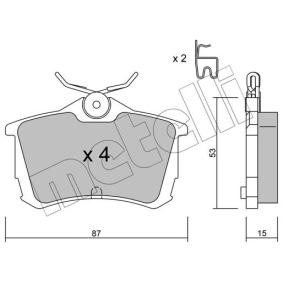 Compre Pastilhas de travão da METELLI 22-0465-0 a um preço baixo por 28,06 €