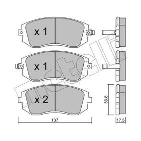 Bremsbeläge 22-0500-0 von METELLI günstig für 34,58 € online kaufen