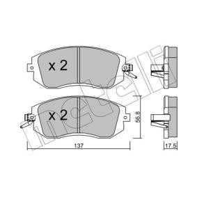 Bremsbeläge für SUBARU von METELLI