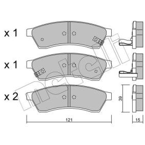 Bremsbeläge 22-0510-1 von METELLI günstig für 31,29 € online kaufen