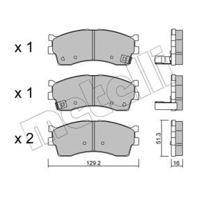Bremsbeläge 22-0512-0 von METELLI günstig für 25,86 € online kaufen