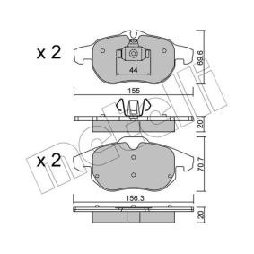 Bremsbeläge 22-0540-0 von METELLI günstig für 39,96 € online kaufen