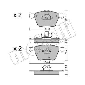 Bremsbeläge für VOLVO von METELLI