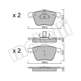 Bremsbeläge 22-0599-1 von METELLI günstig für 55,79 € online kaufen