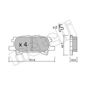 Bremsbeläge 22-0619-0 von METELLI günstig für 33,22 € online kaufen