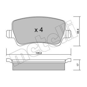 Bremsbeläge 22-0676-0 von METELLI günstig für 35,94 € online kaufen