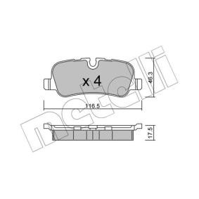 Bremsbeläge 22-0694-0 von METELLI günstig für 36,89 € online kaufen