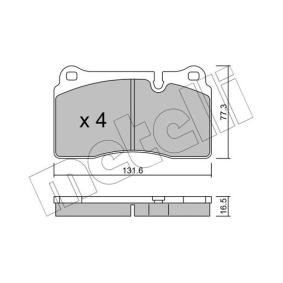 Achetez des Plaquettes de frein METELLI 22-0695-0 à prix pour 51,23 €