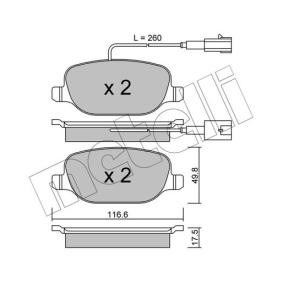 Bremsbeläge 22-0704-2 von METELLI günstig für 58,92 € online kaufen