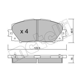 Bremsbeläge 22-0745-1 von METELLI günstig für 29,60 € online kaufen