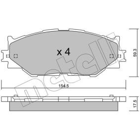 Bremsbeläge 22-0760-0 von METELLI günstig für 39,33 € online kaufen