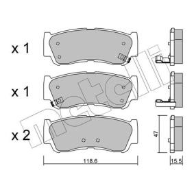 Bremsbeläge 22-0788-0 von METELLI günstig für 38,19 € online kaufen