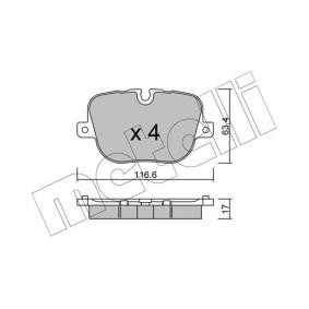 Bremsbeläge 22-0837-0 von METELLI günstig für 41,24 € online kaufen