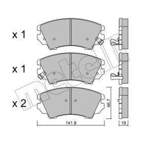 Bremsbeläge 22-0842-0 von METELLI günstig für 44,68 € online kaufen