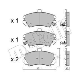 Bremsbeläge für HYUNDAI von METELLI