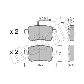Bremsbeläge 22-0895-0 von METELLI günstig für 43,05 € online kaufen
