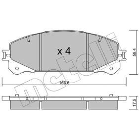 Bremsbeläge 22-0938-0 von METELLI günstig für 43,41 € online kaufen