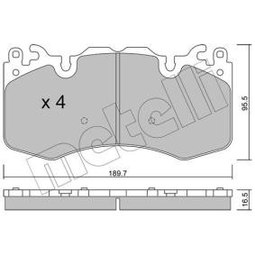 Bremsbeläge 22-1024-0 von METELLI günstig für 91,84 € online kaufen