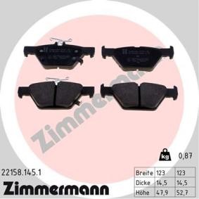 Bremsbeläge 22158.145.1 von ZIMMERMANN günstig für 45,89 € online kaufen