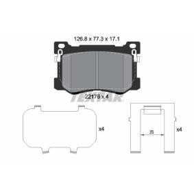 Compre Pastilhas de travão da TEXTAR 2217601 a um preço baixo por 94,67 €