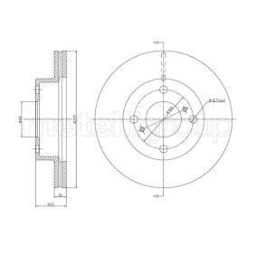 Compre Disco de travão da METELLI 23-1267 a um preço baixo por 32,82 €