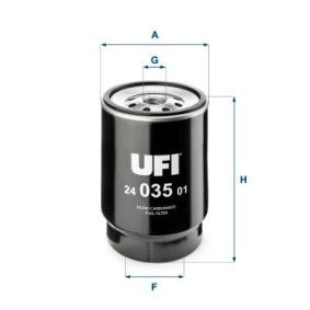Acquista Filtro carburante da UFI 24.035.01 a buon mercato per soli 37,09 €