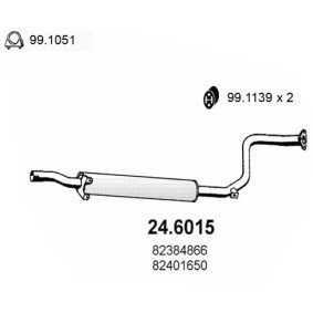 Acquista Marmitta centrale da ASSO 24.6015 a buon mercato per soli 131,09 €