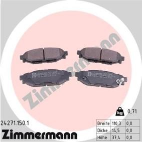 Bremsbeläge 24271.150.1 von ZIMMERMANN günstig für 45,41 € online kaufen