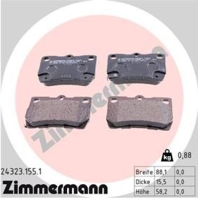 Bremsbeläge 24323.155.1 von ZIMMERMANN günstig für 45,54 € online kaufen