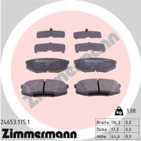 Bremsbeläge 24653.175.1 von ZIMMERMANN günstig für 45,52 € online kaufen