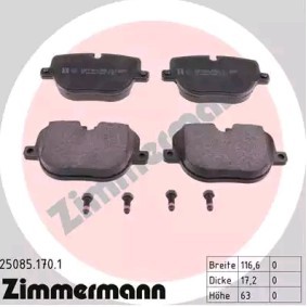Bremsbeläge 25085.170.1 von ZIMMERMANN günstig für 58,15 € online kaufen