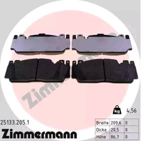 Bremsbeläge für BMW von ZIMMERMANN
