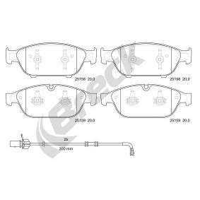 Achetez des Plaquettes de frein BRECK 25158 00 551 00 à prix pour 93,30 €