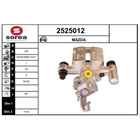 Bremssattel für MAZDA von EAI