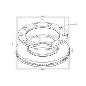 Bremsscheibe für RENAULT TRUCKS von PETERS ENNEPETAL