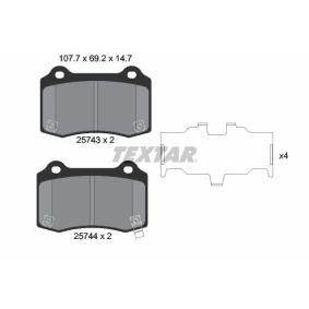 Compre Pastilhas de travão da TEXTAR 2574301 a um preço baixo por 66,58 €