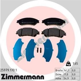Köp Bromsbelägg av ZIMMERMANN 25979.170.1 till det låga priset 605,41 kr