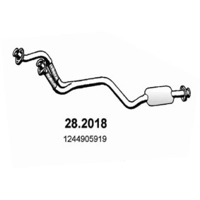 Vorschalldämpfer des Herstellers ASSO - Originalware Artikelnummer: 28.2018