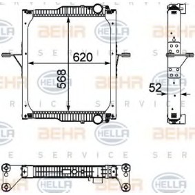 Acquista Radiatore motore da HELLA 8MK 376 733-731 a buon mercato per soli 649,11 €
