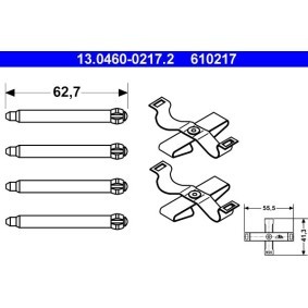 Zubehörsatz, Scheibenbremsbelag 13.0460-0217.2 von ATE günstig für 13,28 € online kaufen