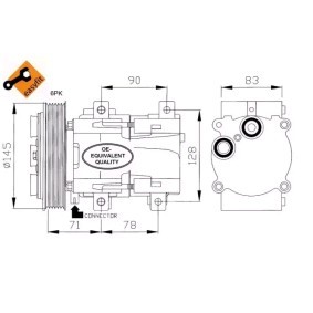 Achetez des Compresseur de climatisation de chez NRF en ligne pour Transit Mk3 Camion plate-forme/Châssis (VE64) à prix modérés