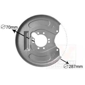 Acquista Lamiera paraspruzzi disco freno da VAN WEZEL 3225374 a buon mercato per soli 44,68 €