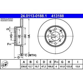 Bremsscheibe 24.0113-0188.1 von ATE günstig für 14,88 € online kaufen